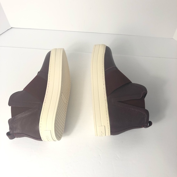 J Brand Retro Slip On Leather Platform Maroon Boot. Rare and Classy - Picture 7 of 9